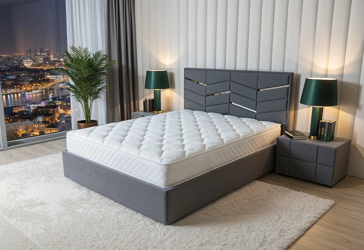 Кровать Веста Велюр Тедди изумрудный (120x200)