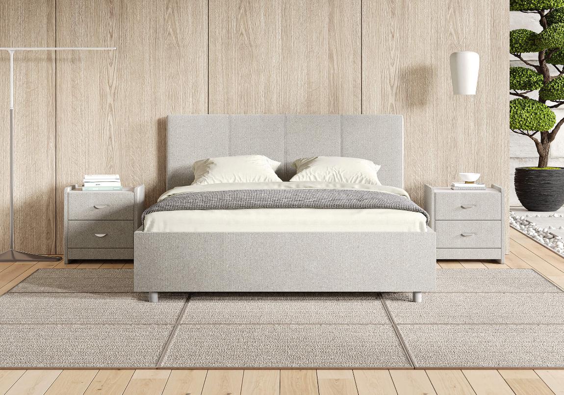 Кровать Prato - Эко-кожа белая (80x190)