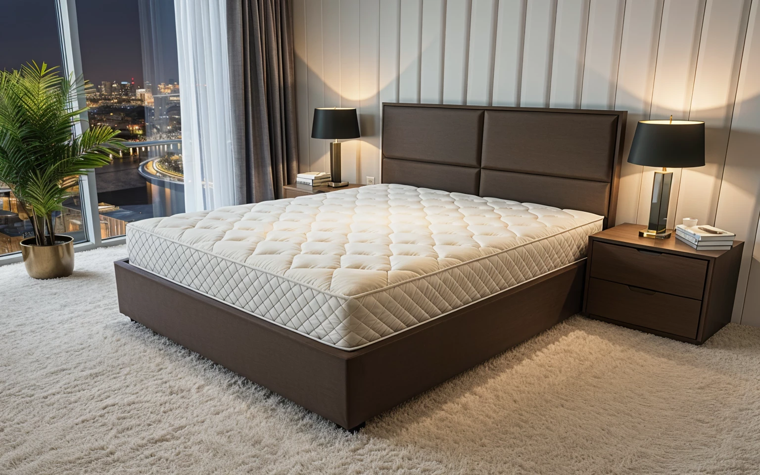 Кровать Каролина Микровелюр Storm коричнево-табачный (120x200)